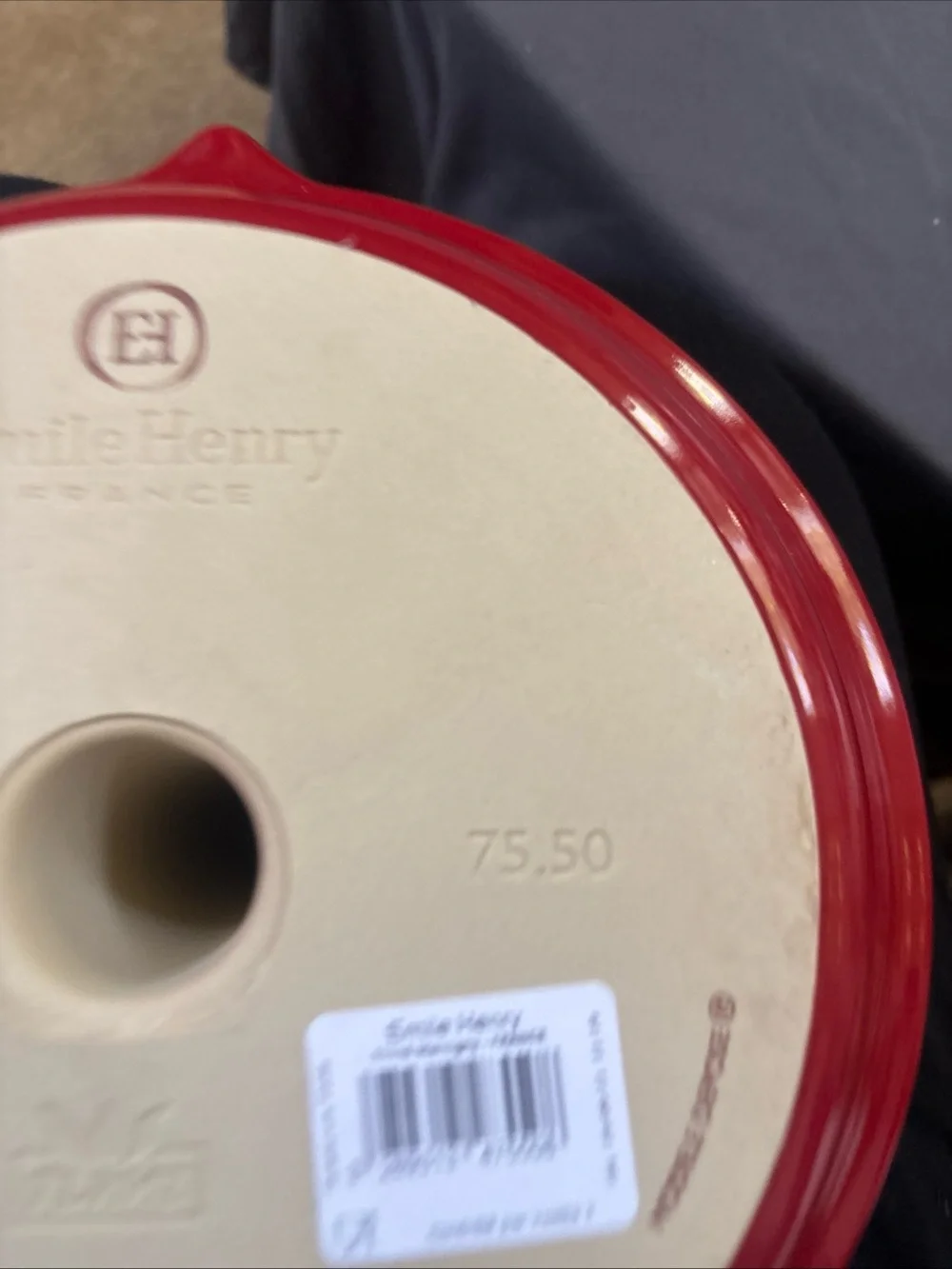 Emile henry red ceramic